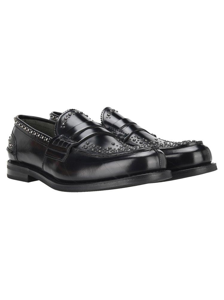 Church s Pembrey Studded Loafers in Black for Men Lyst