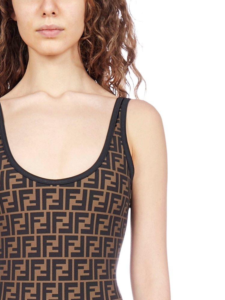 Fendi ff logo swimsuit top