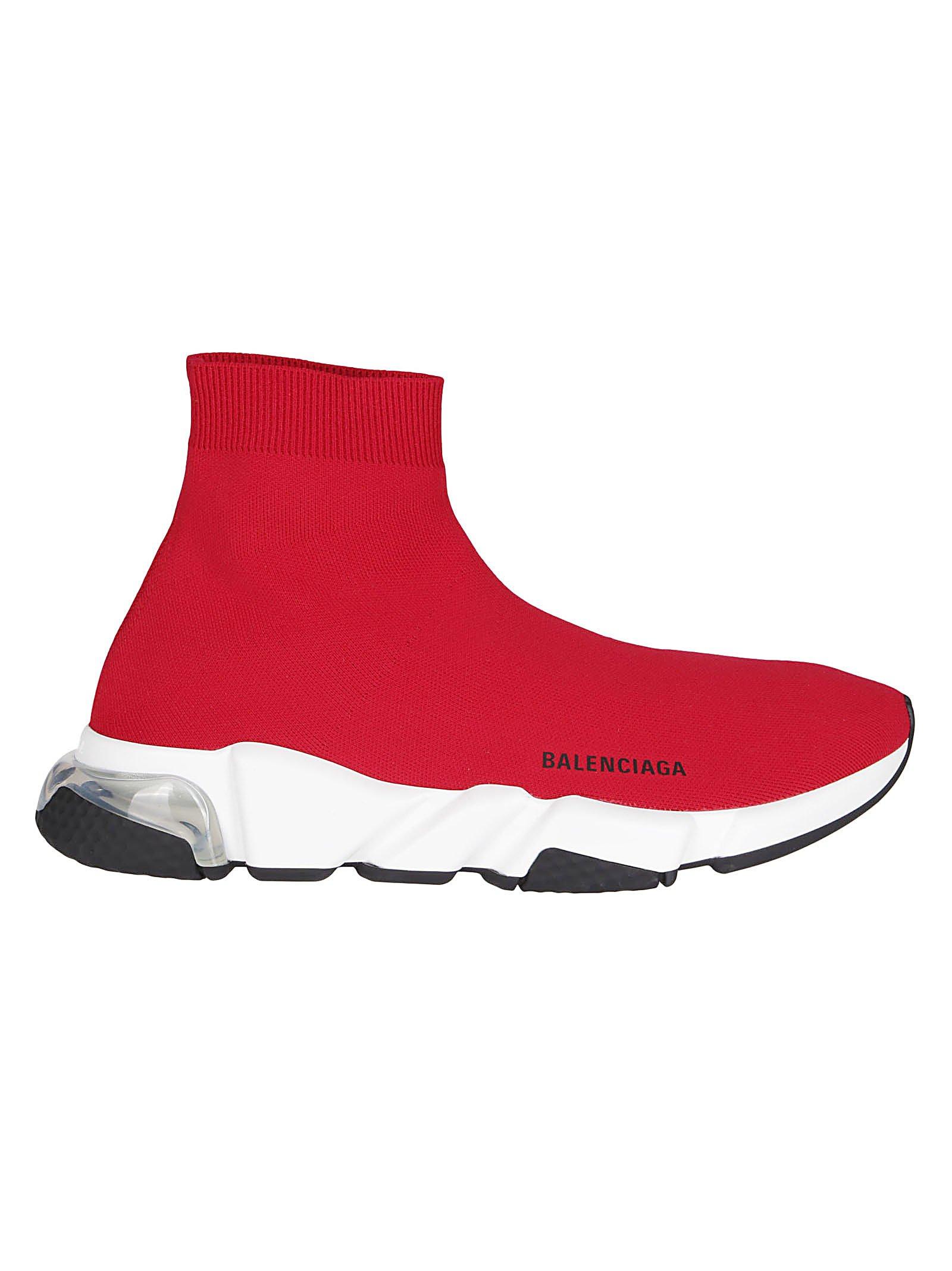 red sock sneakers