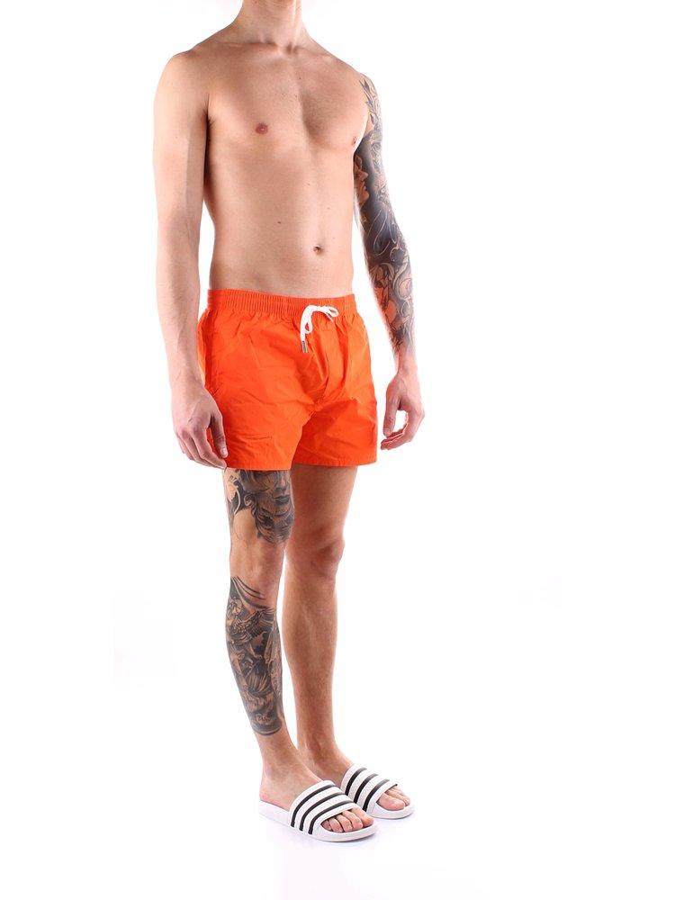 Mens Clothing Beachwear Boardshorts and swim shorts DSquared² Synthetic Icon-print Drawstring Swim Shorts in Blue for Men 