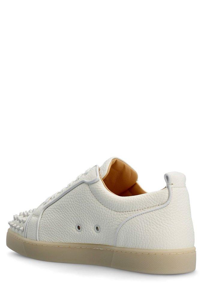 Christian Louboutin Louis Junior Spikes Sneakers White/Silver