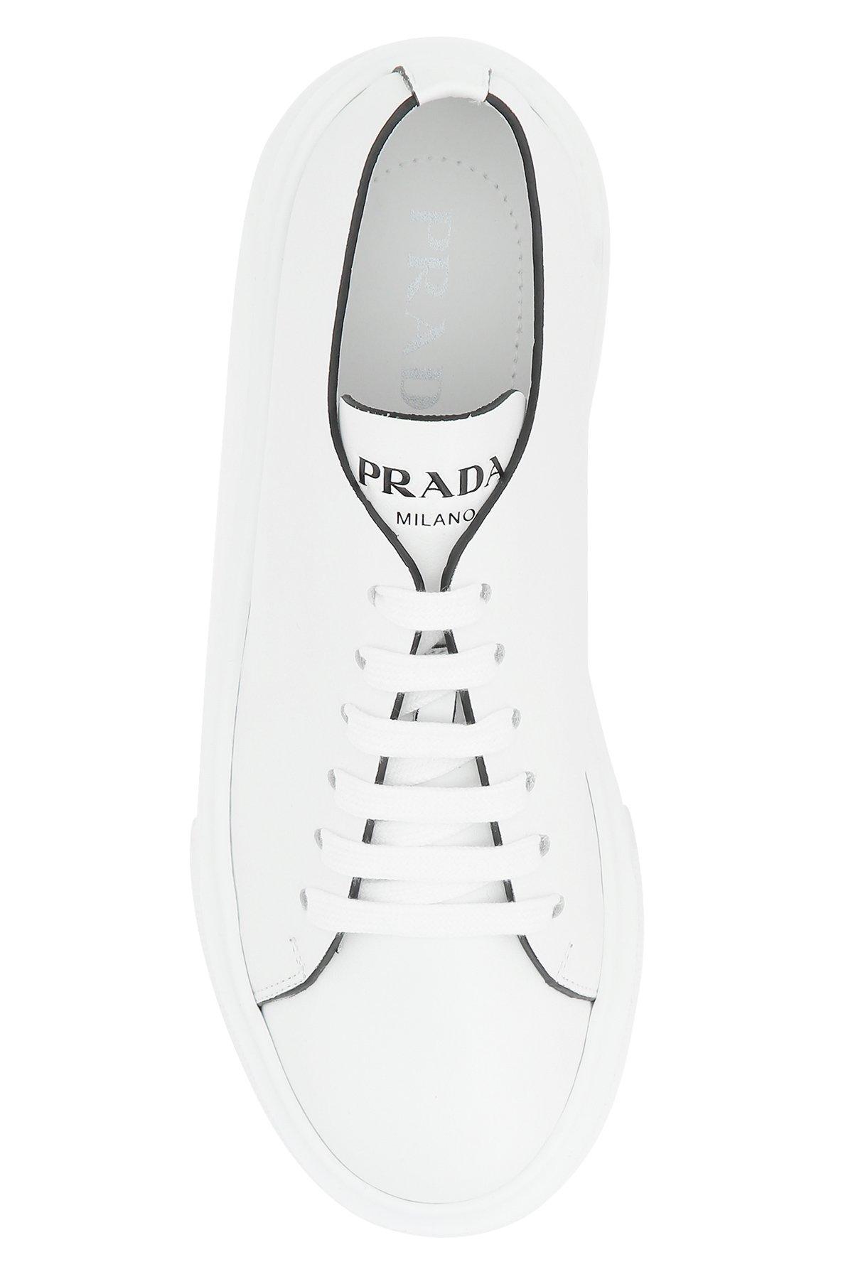 Prada wedge outlet sneakers