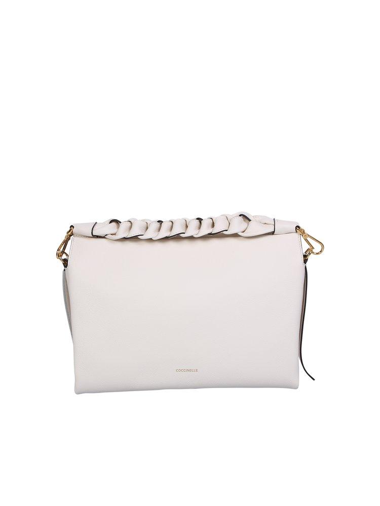 Coccinelle Boheme Medium Shoulder Bag in White | Lyst
