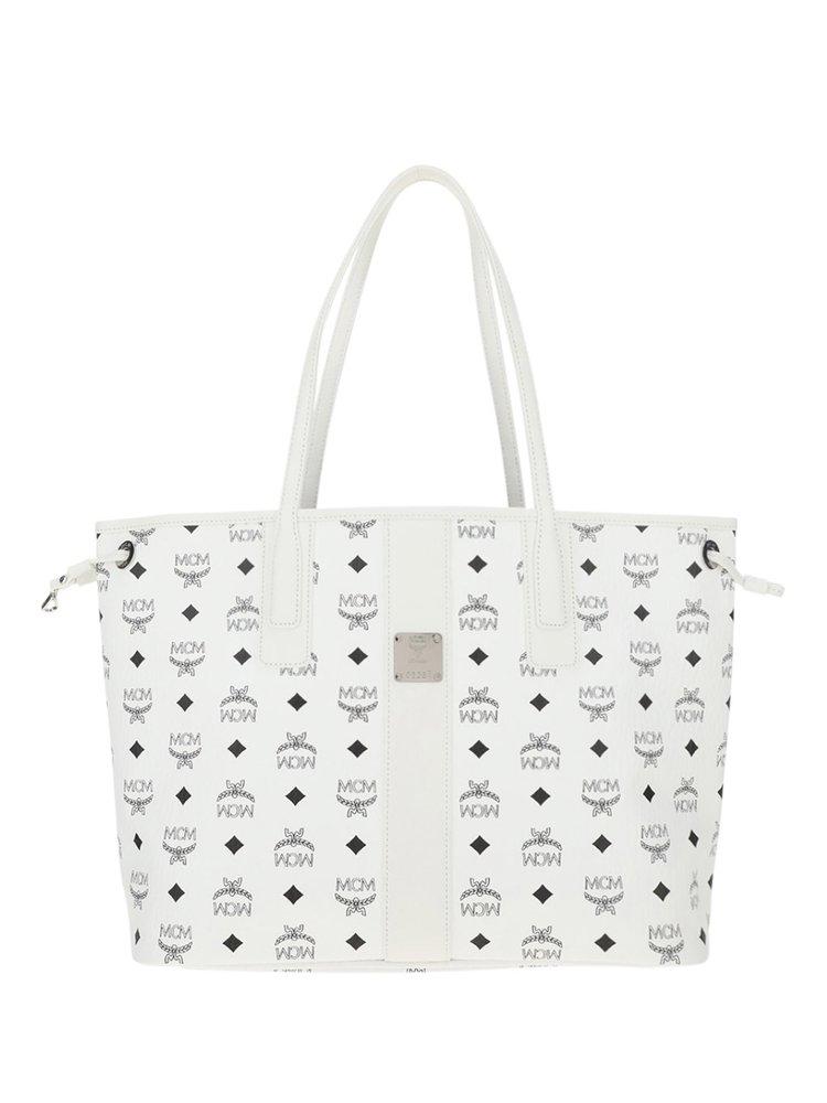 MCM Extra Large München Tote Bag - White for Men