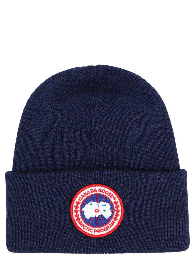 Canada Goose Wool Logo Patch Beanie in 