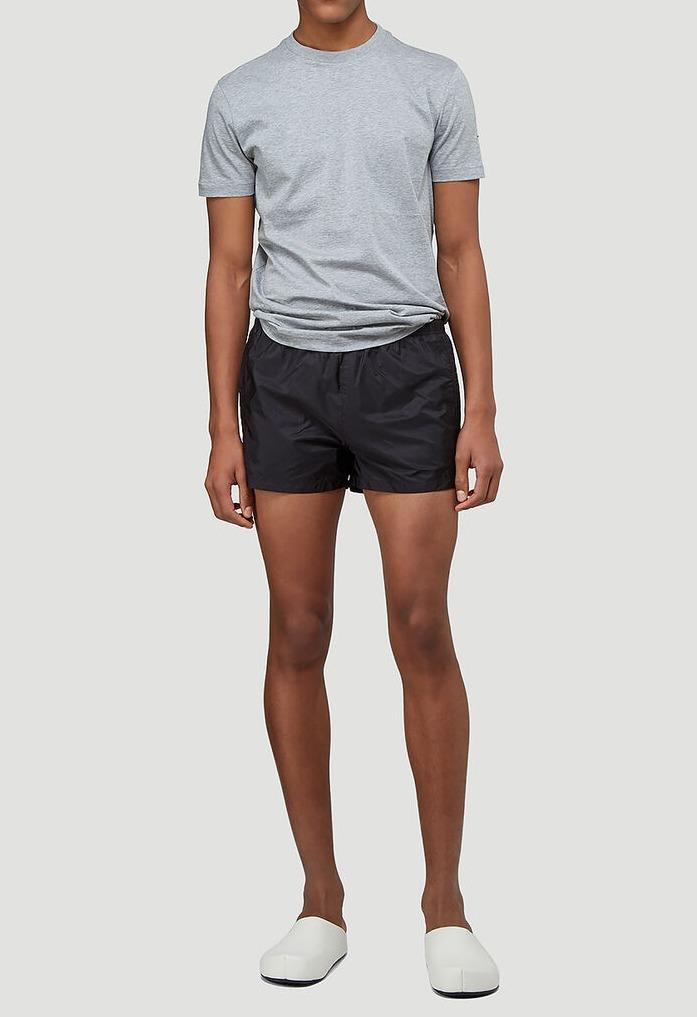 prada nylon shorts men's