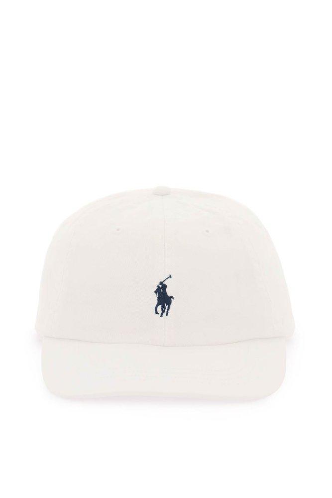 Polo Ralph Lauren Logo-embroidered Baseball Cap in White for Men | Lyst