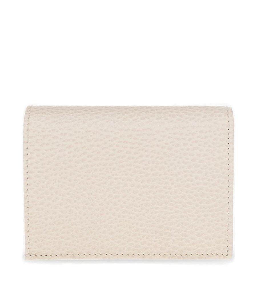 Gucci Logo Plaque Bi-fold Contrasting Wallet in Natural | Lyst
