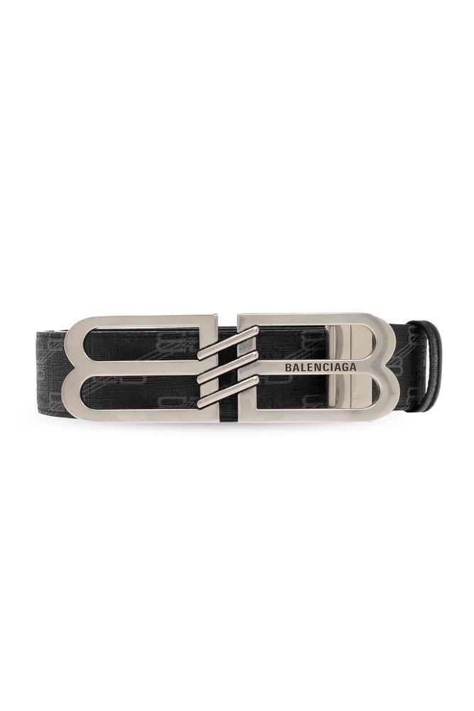 Shop Balenciaga Reversible Bb Monogram Belt