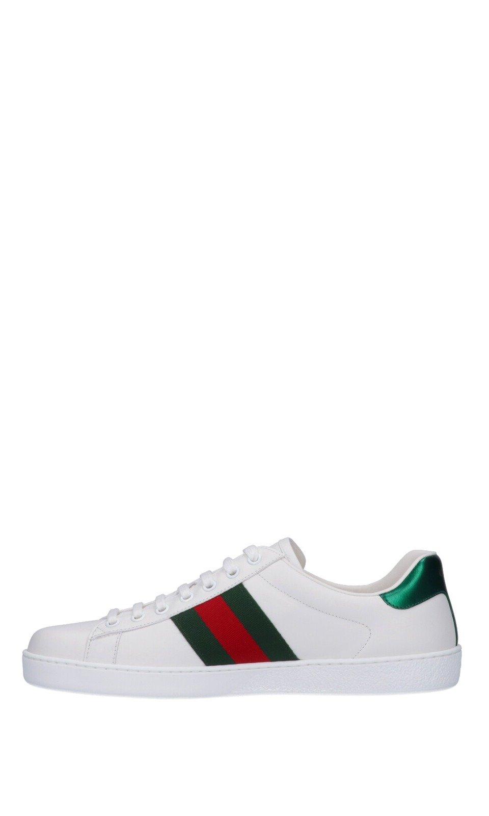 Gucci Leather Ace Sneakers in White for Men - Lyst