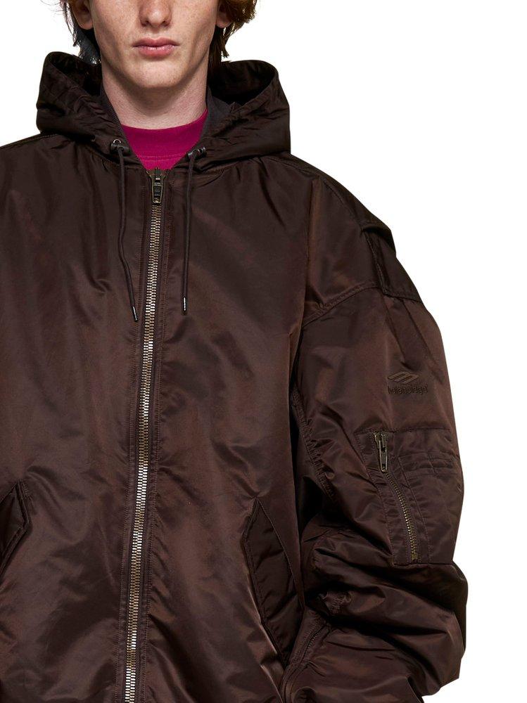 Balenciaga Synthetic Hooded Bomber 
