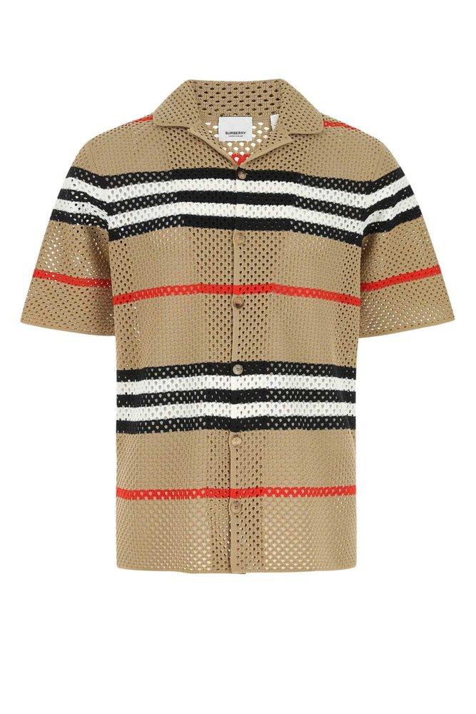 Embroidered Mesh Shirt for Men | Lyst