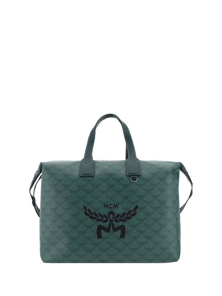 Black mcm duffle bag hotsell