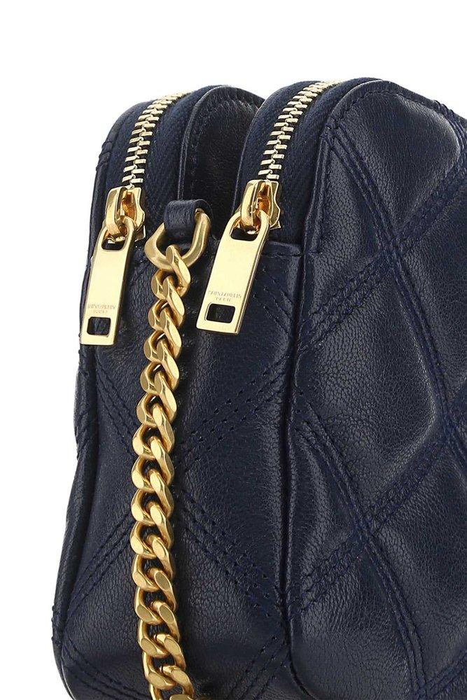Saint Laurent Becky Double Zip Crossbody Bag in Black