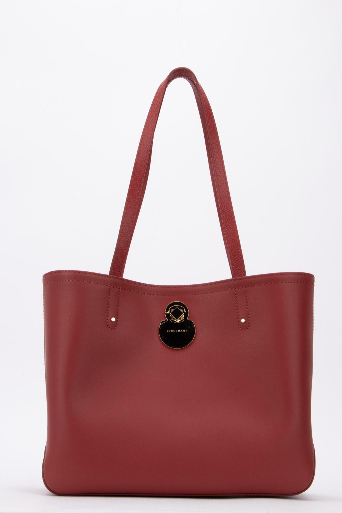 Longchamp Leather Cavalcade Small Tote Bag in Red - Lyst