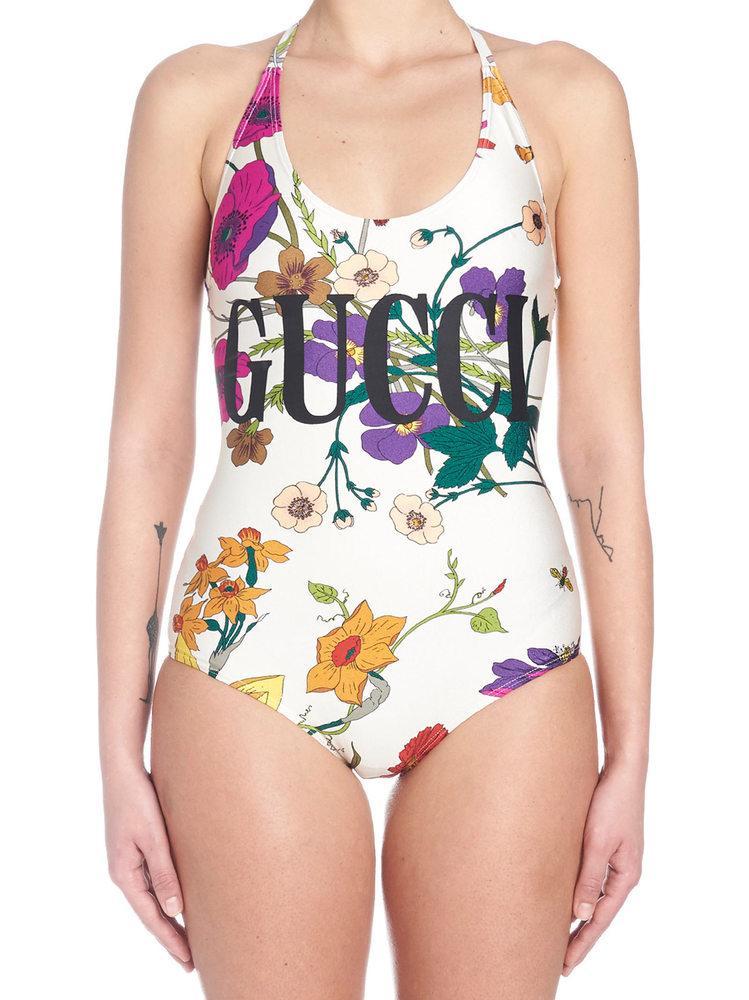 gucci floral swimsuit