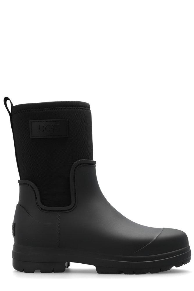 UGG Droplet Mid Round Toe Rain Boots in Black Lyst UK