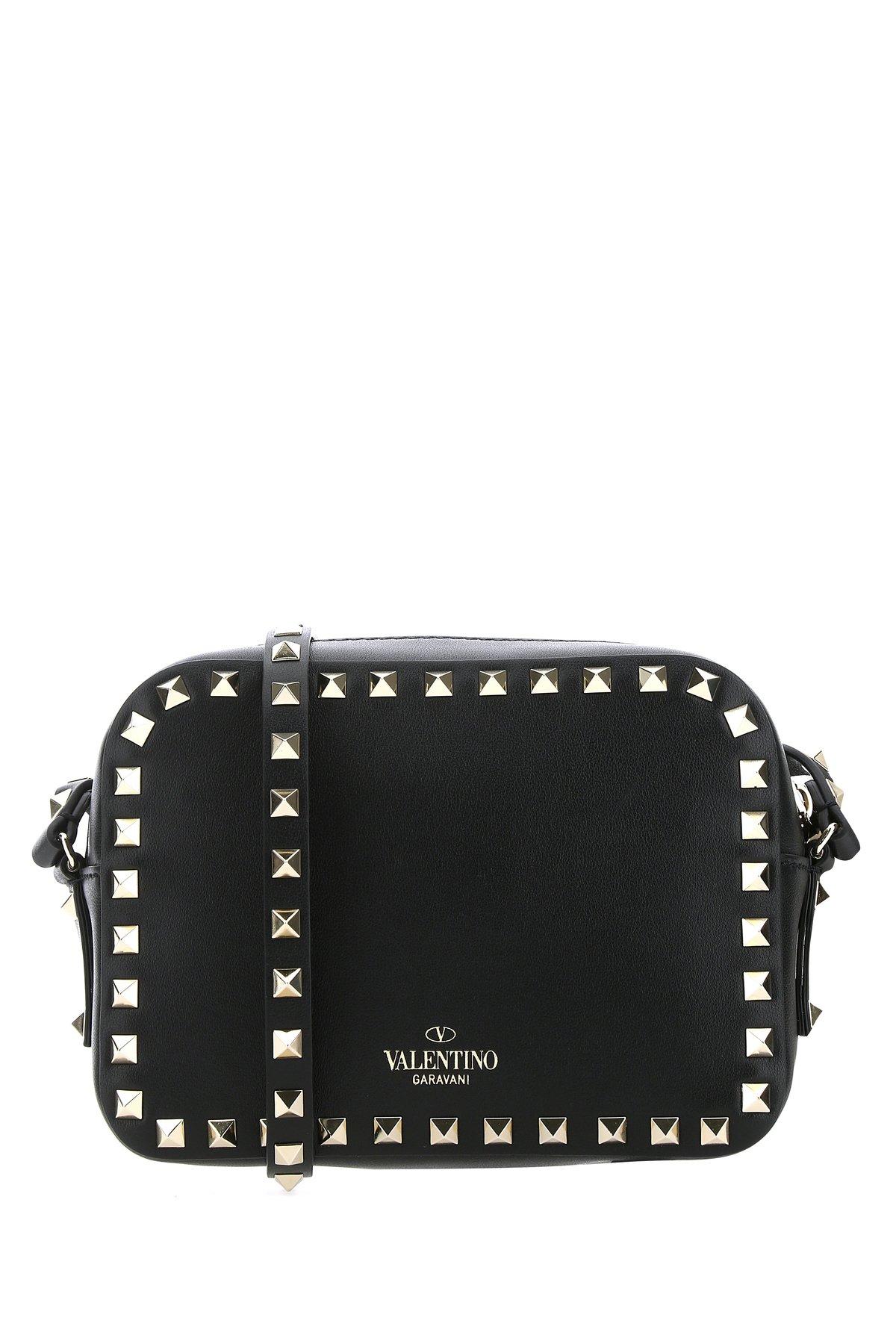 Valentino Leather Garavani Rockstud Crossbody Bag in Black - Lyst