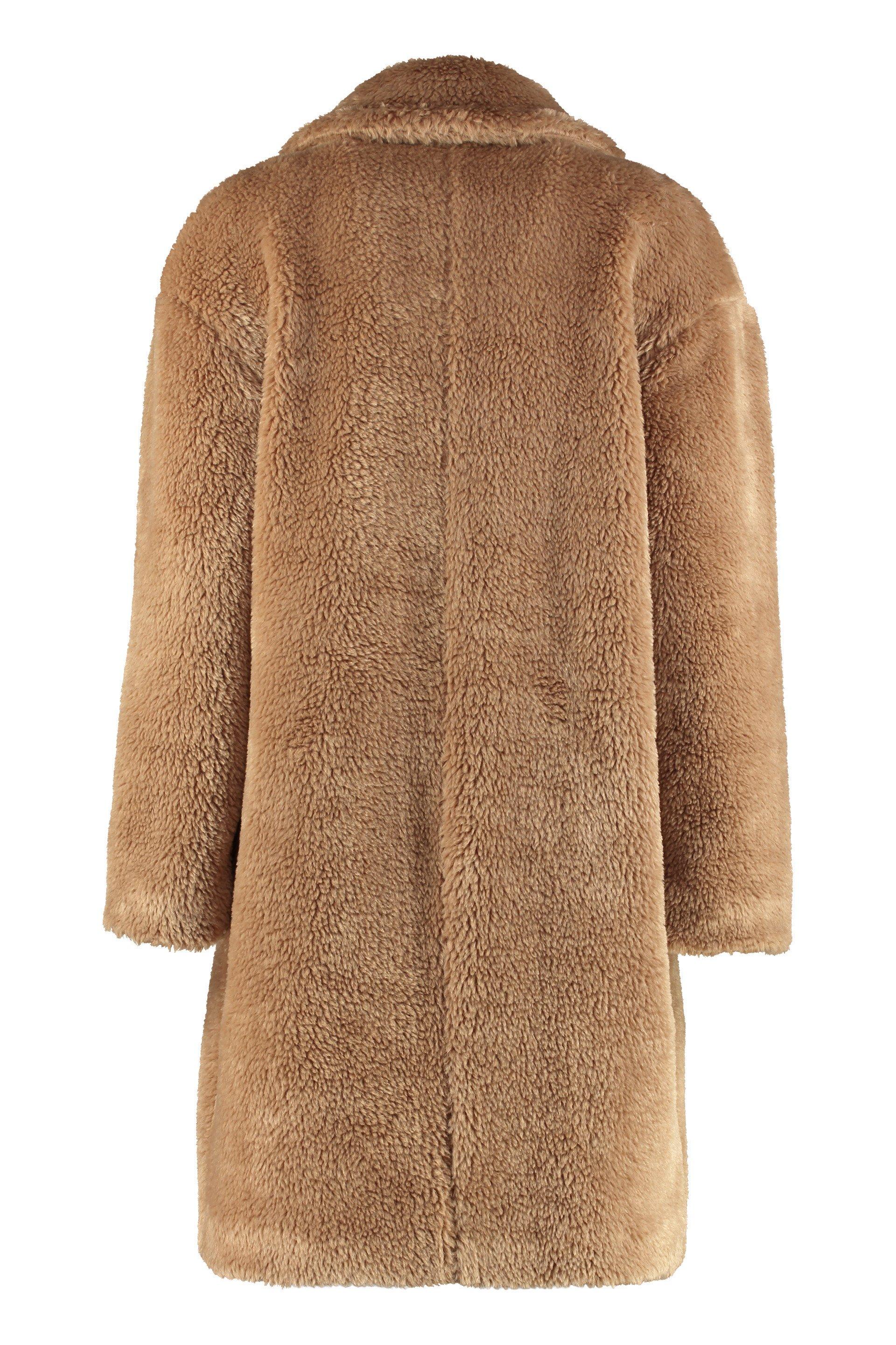 MICHAEL Michael Kors Oversized Teddy Coat in Brown | Lyst