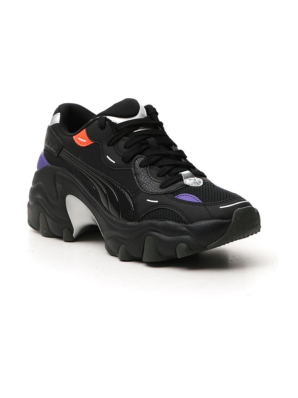 PUMA Pulsar Wedge Tech Glam Sneakers in Black | Lyst