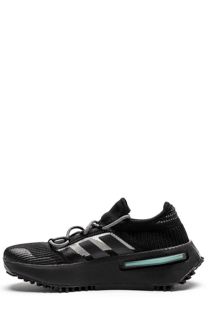 adidas Side Stripe Detailed Lace-up Sneakers in Black for Men | Lyst