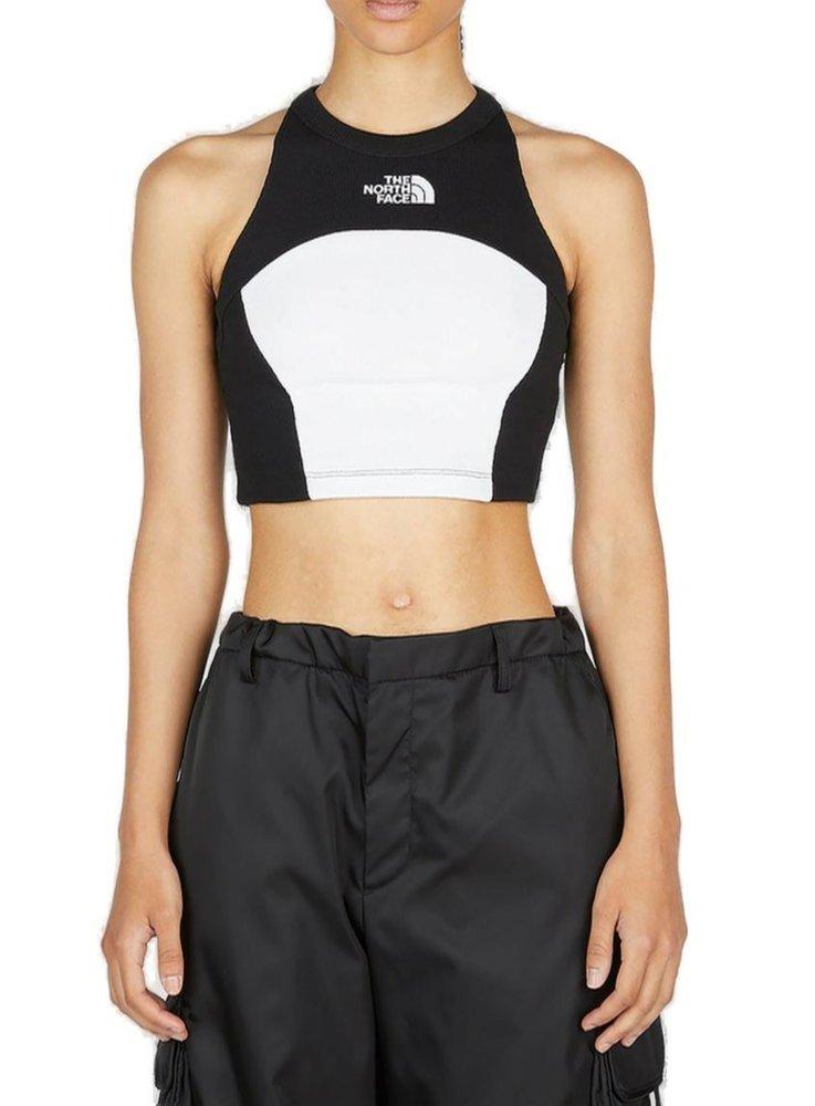 Nike color block crop hot sale top