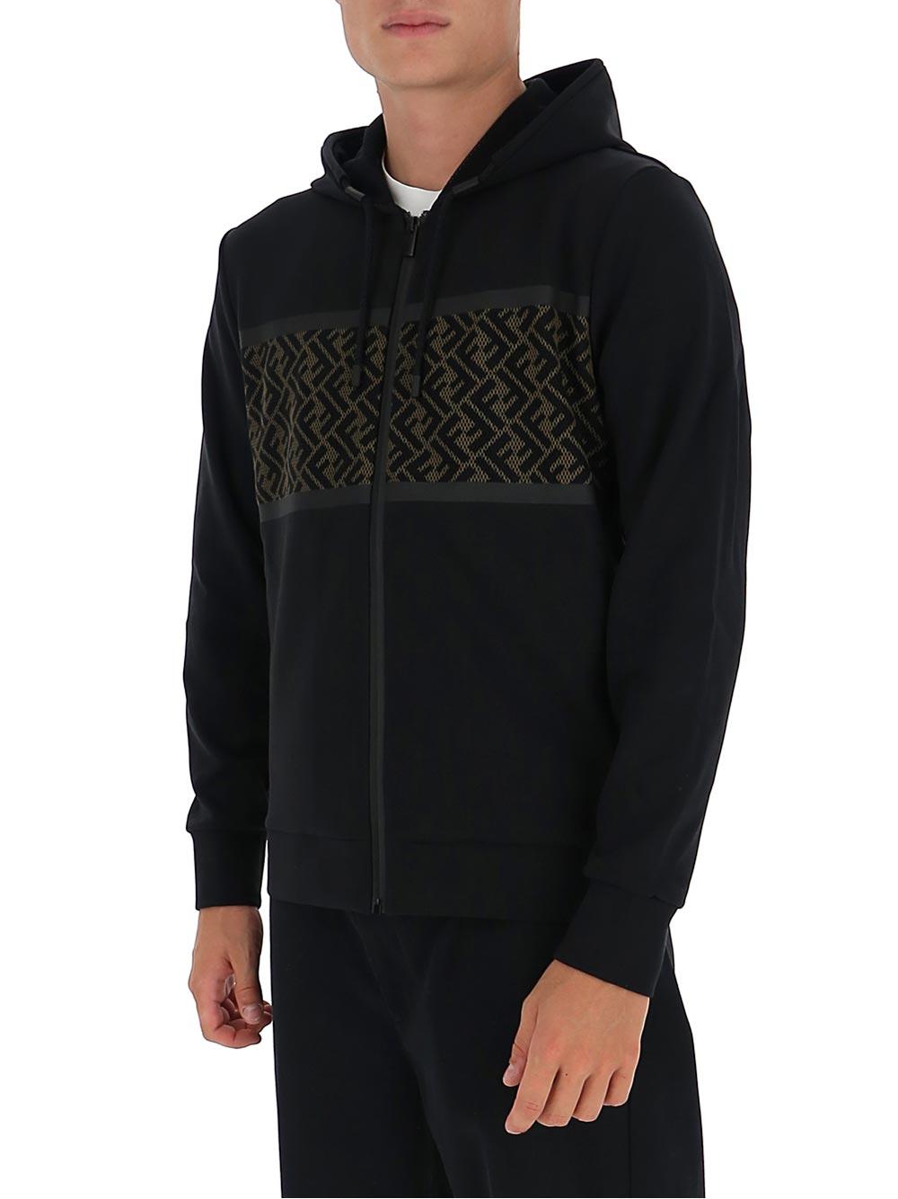 Fendi logo clearance panel hoodie