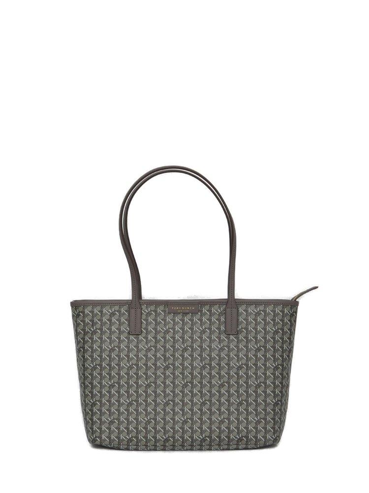Tory Burch Ever-ready Basketweave Small Tote Bag in Gray | Lyst