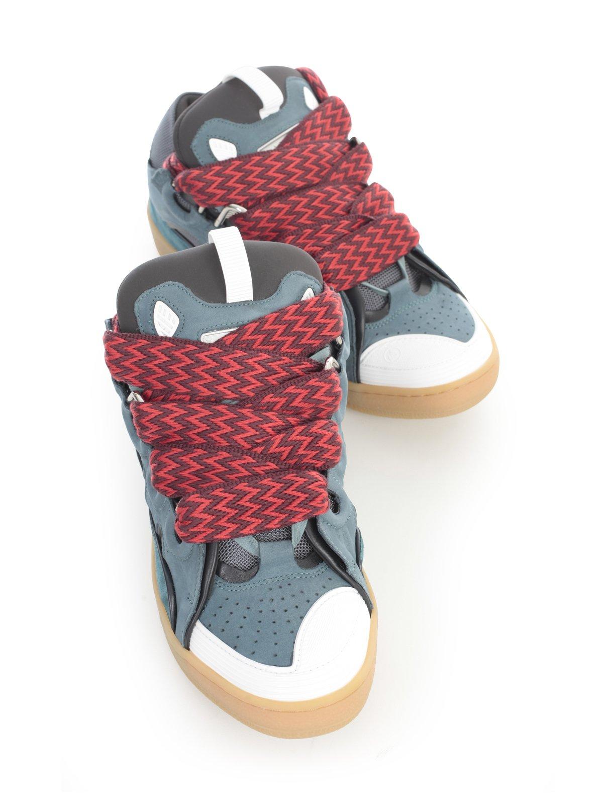 lanvin curb sneakers blue