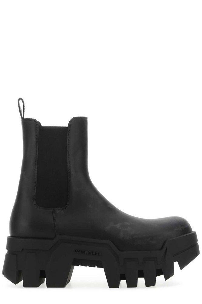 Balenciaga Bulldozer Rounded-toe Ankle Boots in Black for Men | Lyst
