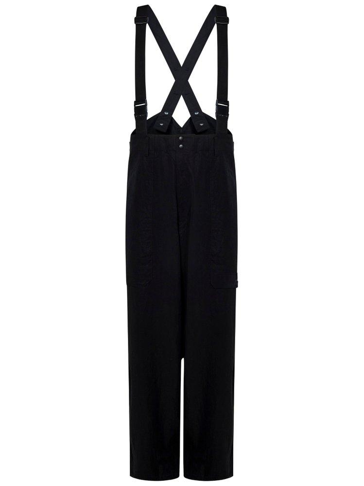Y-3 Pants With Suspenders in Black for Men | Lyst
