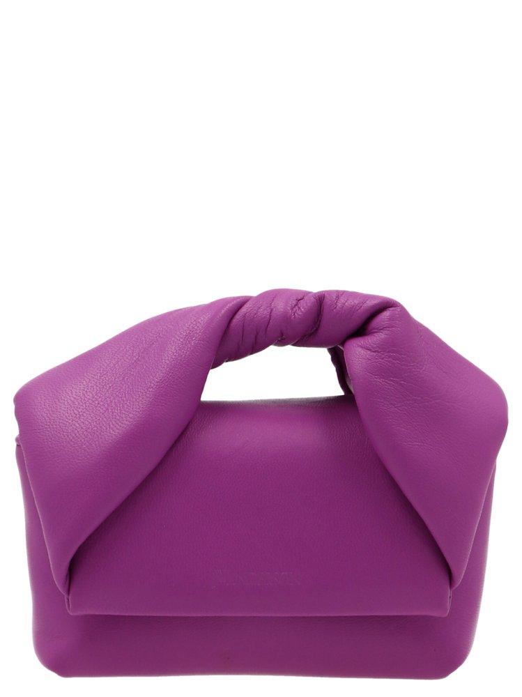 JW Anderson Leather Nano Twister Mini Crossbody Bag in Purple | Lyst Canada