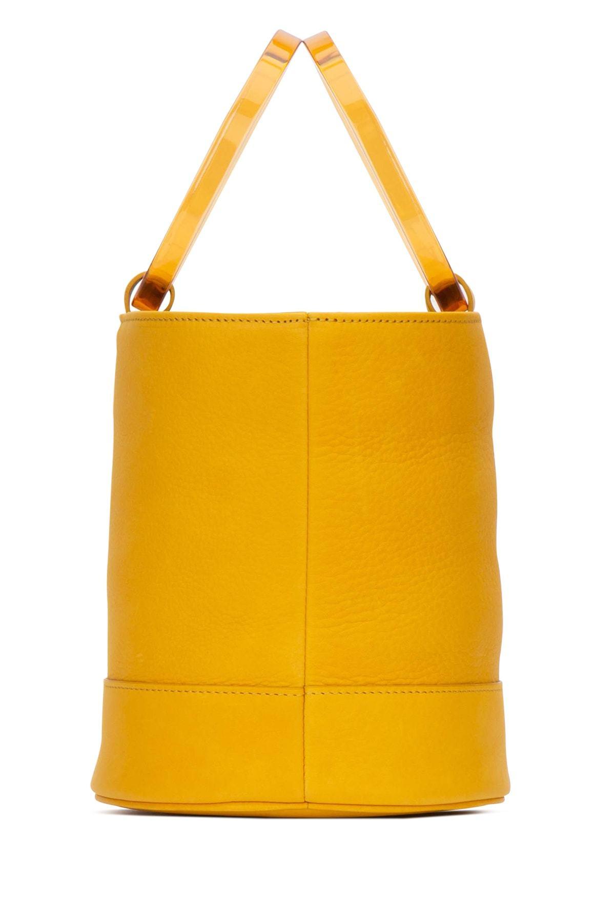 Simon Miller Leather Medium Bonsai Bucket Bag in Yellow - Lyst