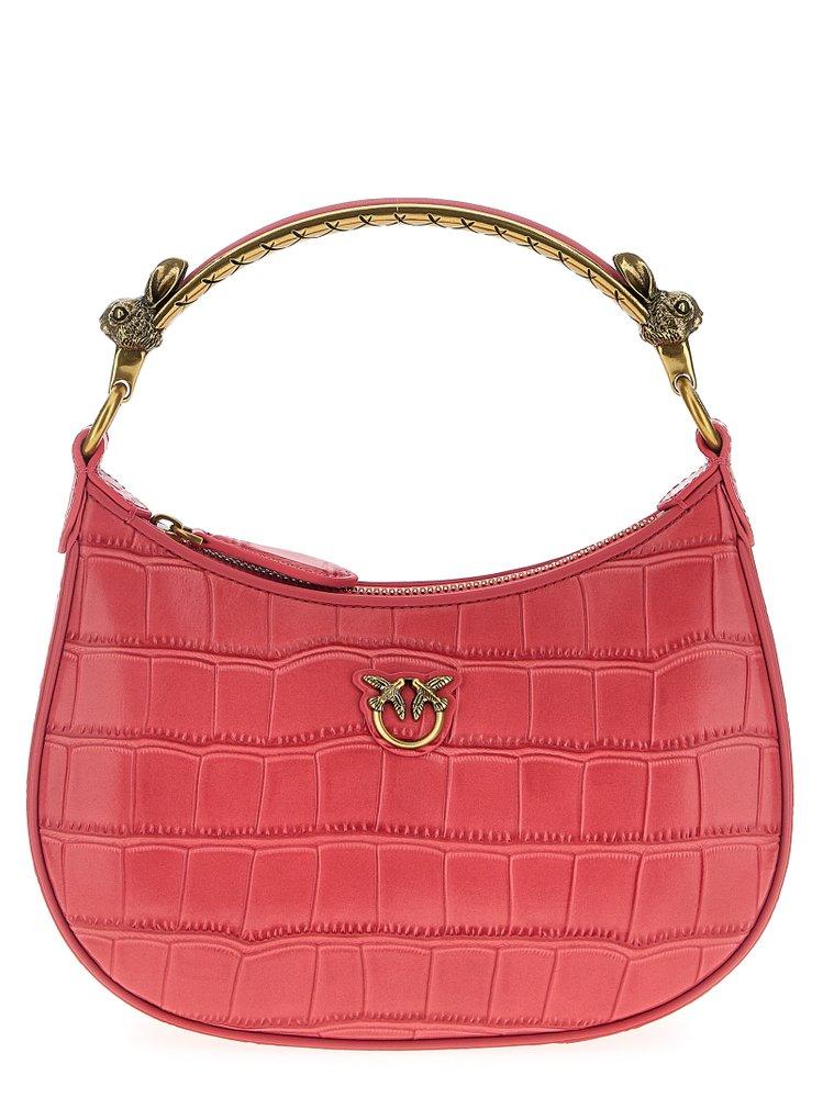 Pinko Love Mini Half Moon Tote Bag in Red Lyst