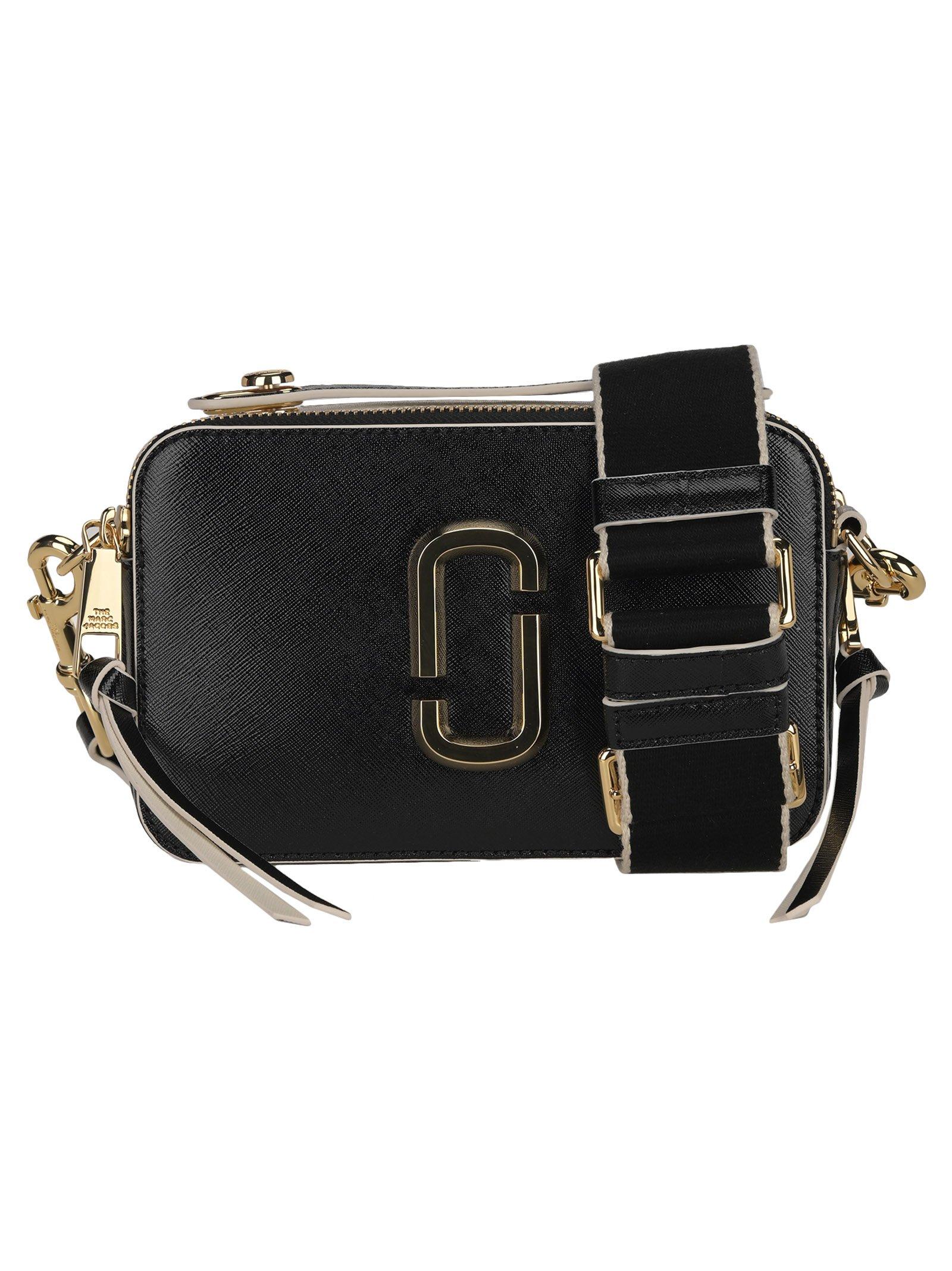 Marc Jacobs Leather The Sure Shot Crossbody Bag in Black - Lyst