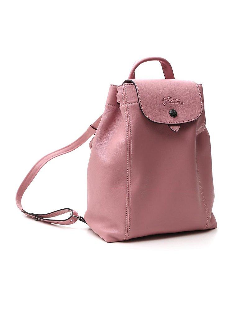 pliage leather backpack