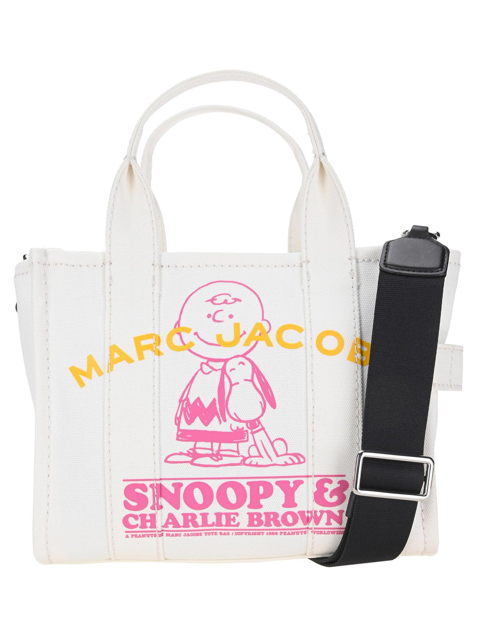 Marc by Marc Jacobs The Tote Bag Peanut Snoopy Green canvas bag