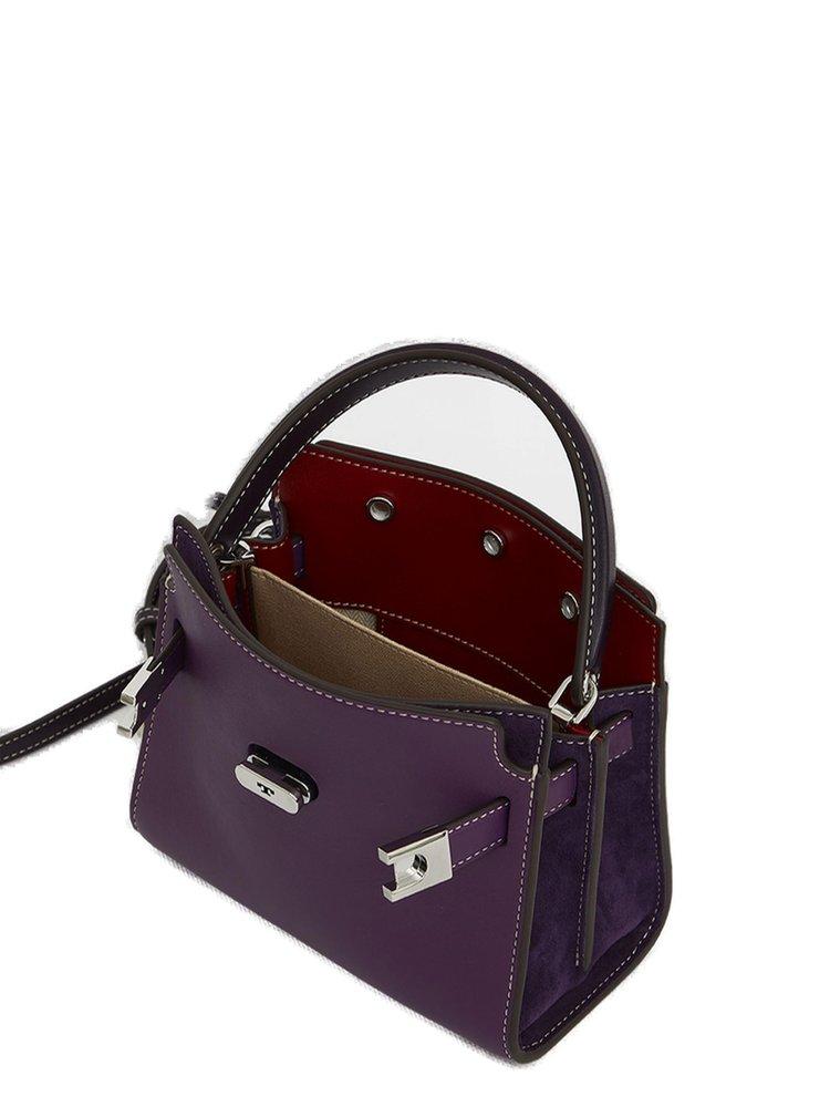 Tory Burch Lee Radziwill Petite Double Mini Bag - Purple