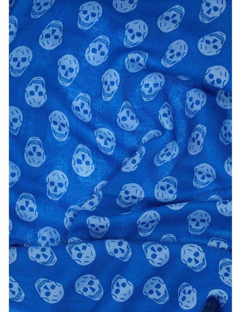 小物 Alexander McQueen Blue Skull Silk Stall Alexander McQueen Blue Skull Silk Stall（Alexander McQueen