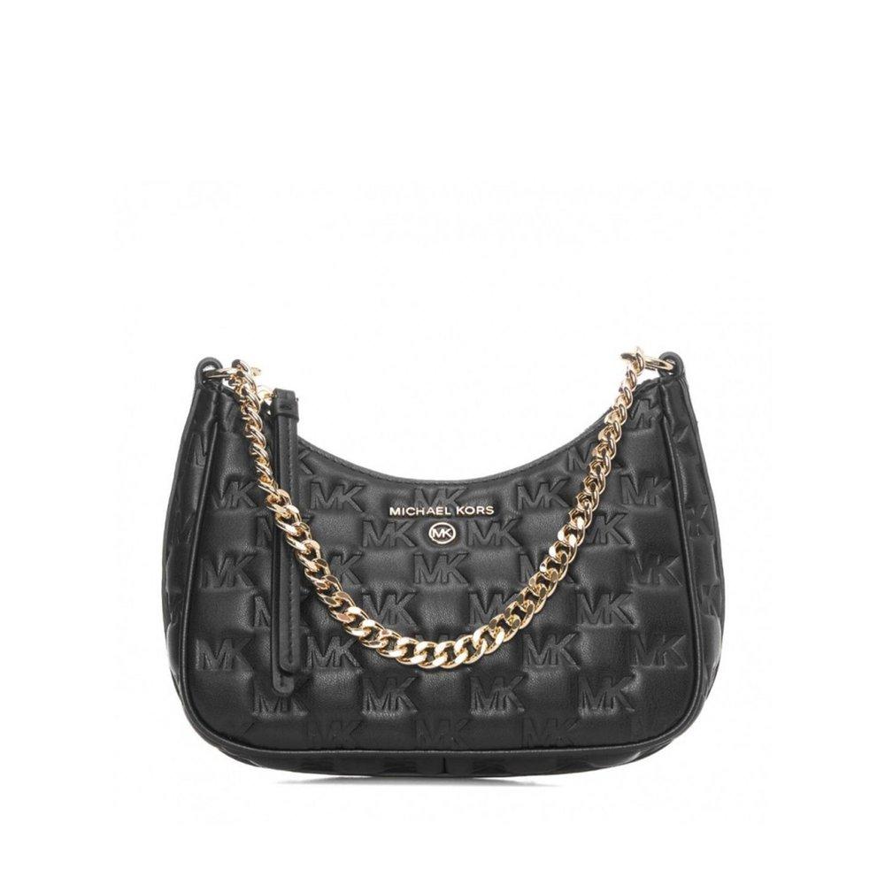 MICHAEL KORS: Jet Set Charm Michael bag in monogram canvas - Black