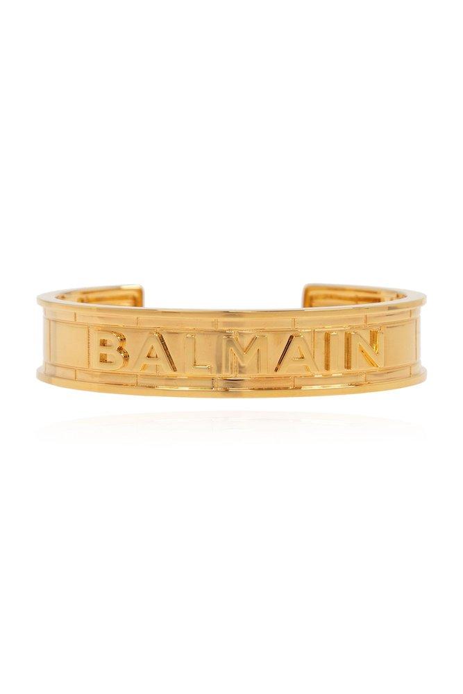 Balmain Brass Bracelet With Logo in Metallic | Lyst