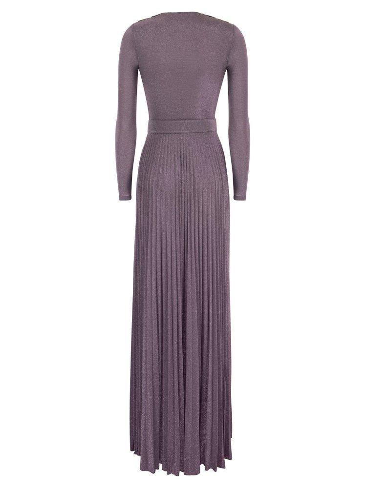 Elisabetta Franchi Red Carpet Dress In Lurex Jersey in