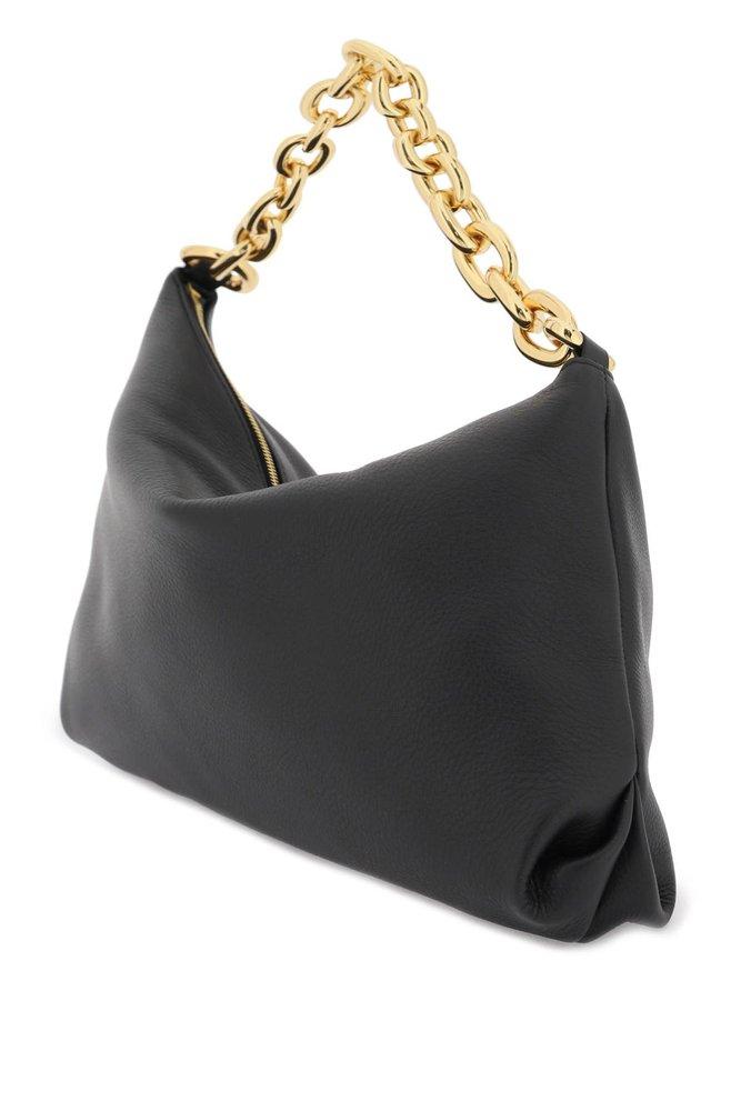 Large Black Chain Strap Shoulder Bag