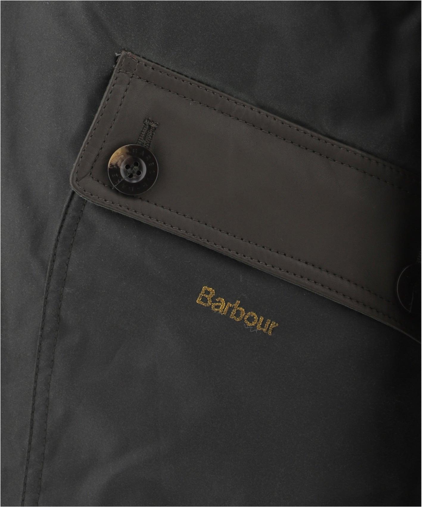 Barbour Cotton "avoch" Waxed Raincoat in Green | Lyst