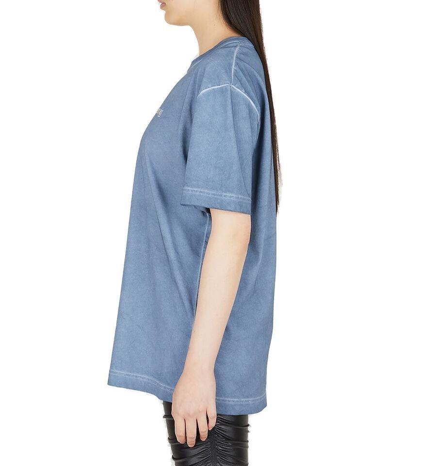 Alexander Wang Hotfix Logo High Twist Jersey T-shirt in Blue | Lyst