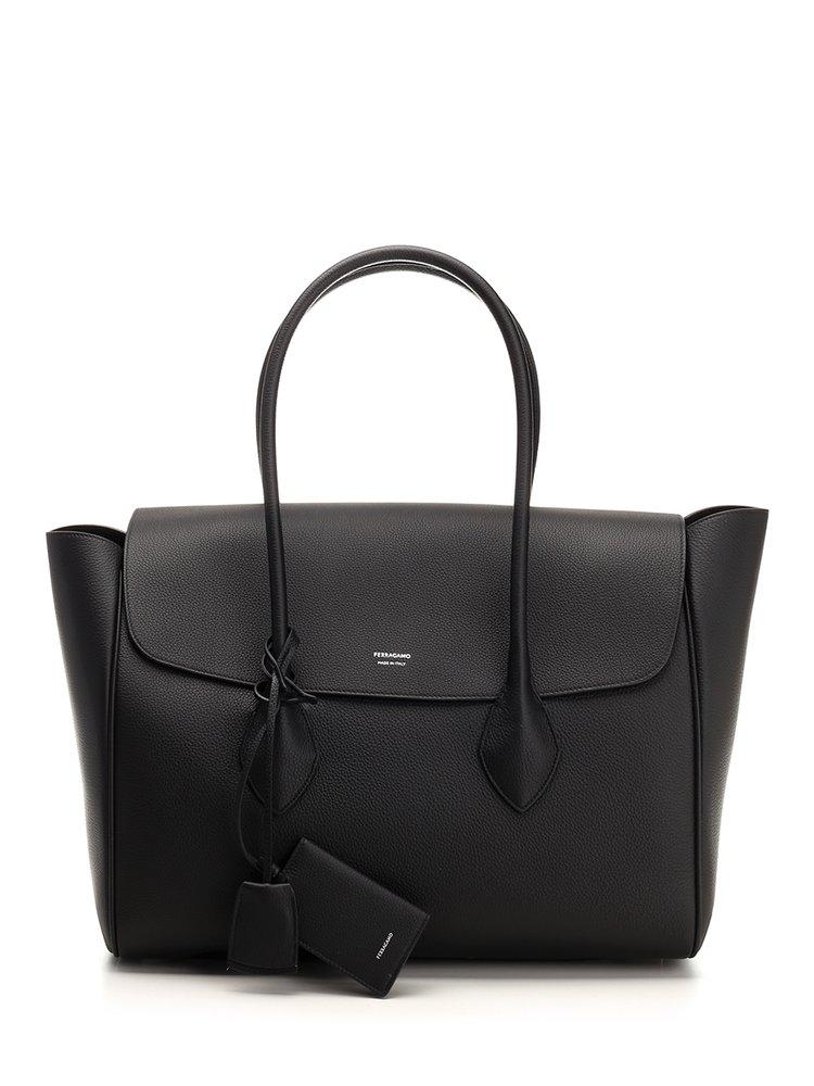 Ferragamo Large Black Tote Bag for Men Lyst Canada
