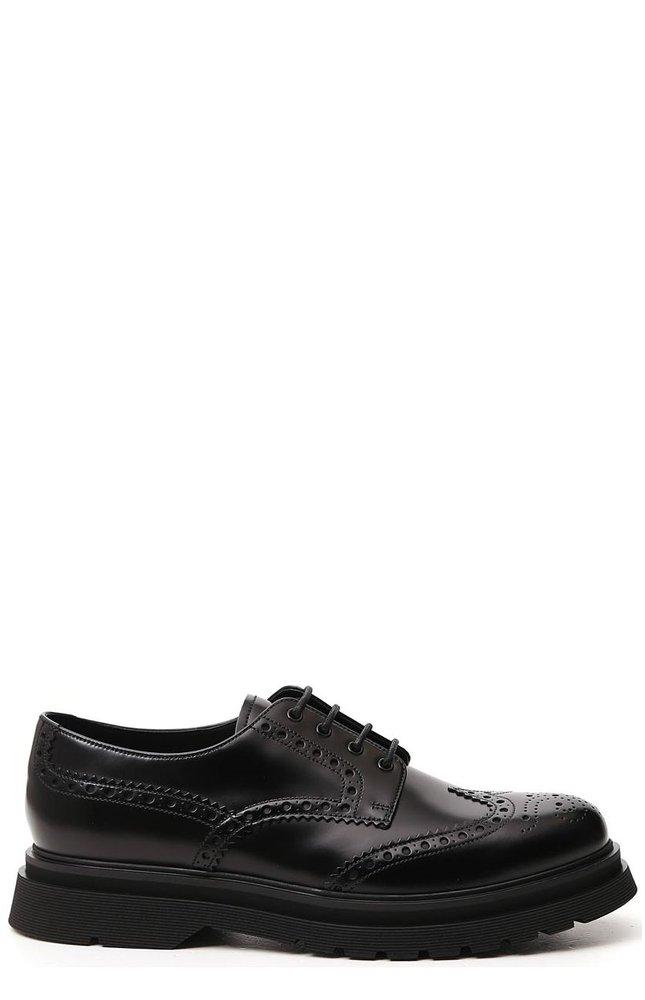 Prada Punch Hole-detailing Ridge-sole 