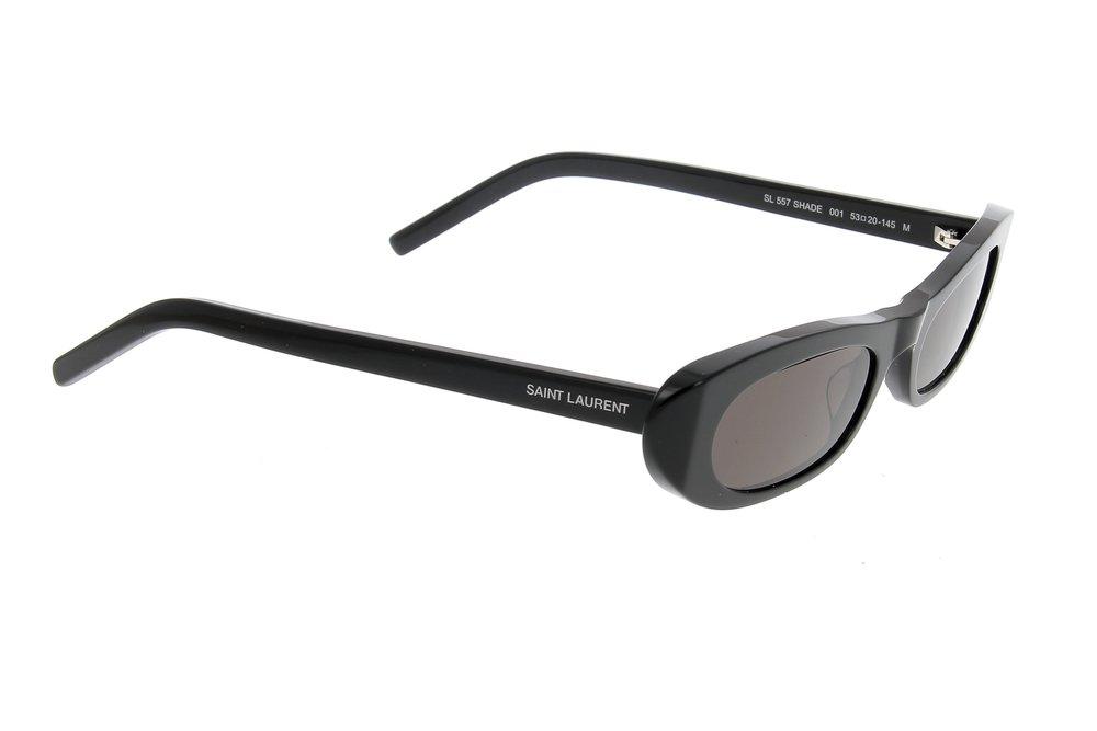 Saint Laurent Oval Frame Sunglasses in Black