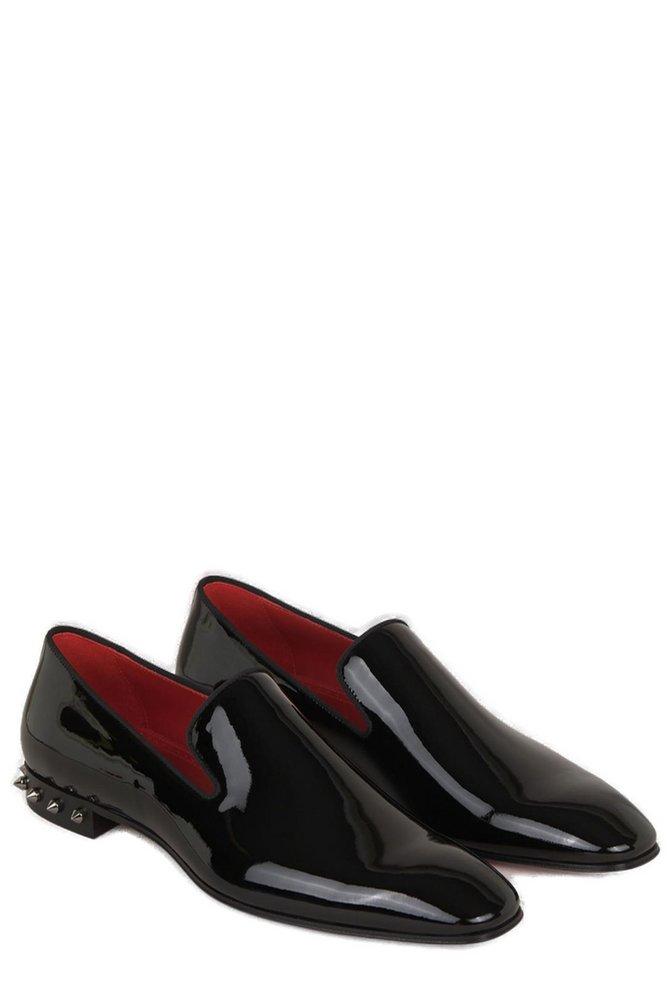 Christian Louboutin Marquees Patent Leather Loafers in Black for