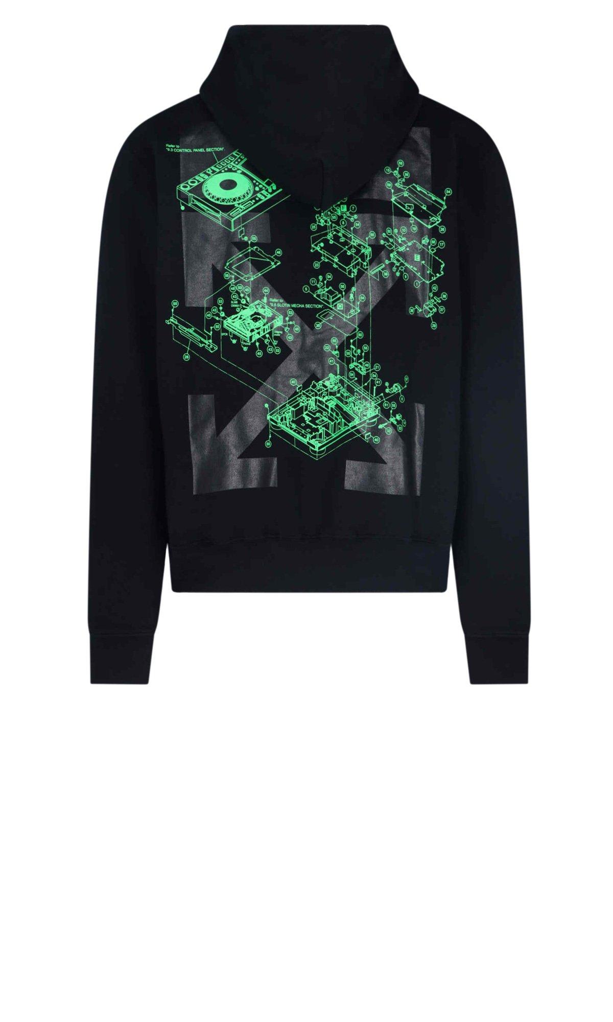 Off-White c/o Virgil Abloh Console Pioneer Sweatshirt in Off-White c/o Virgil Abloh Console Pioneer Sweatshirt in